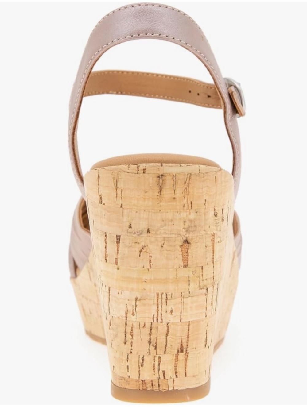 gentle souls Mauve Woven Cork Ankle-Strap Wedge Sandal - Picture 4 of 5